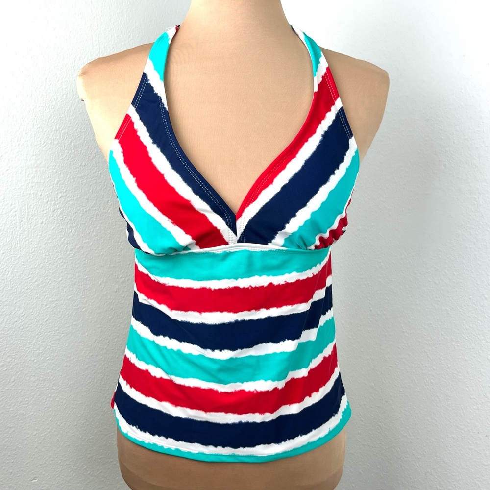 Catalina brand striped tankini top